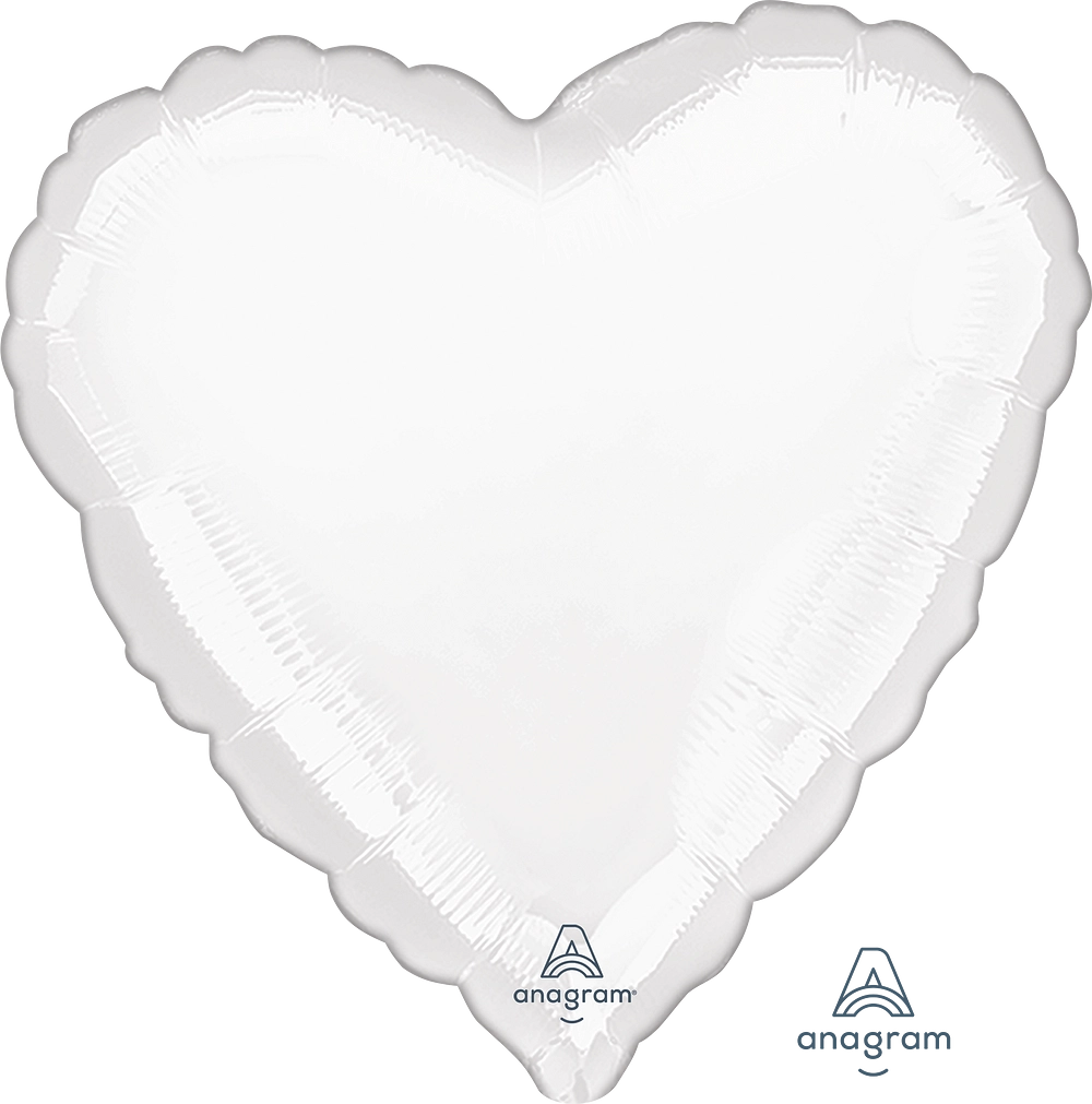 Anagram-Metallic-White-Heart-Foil