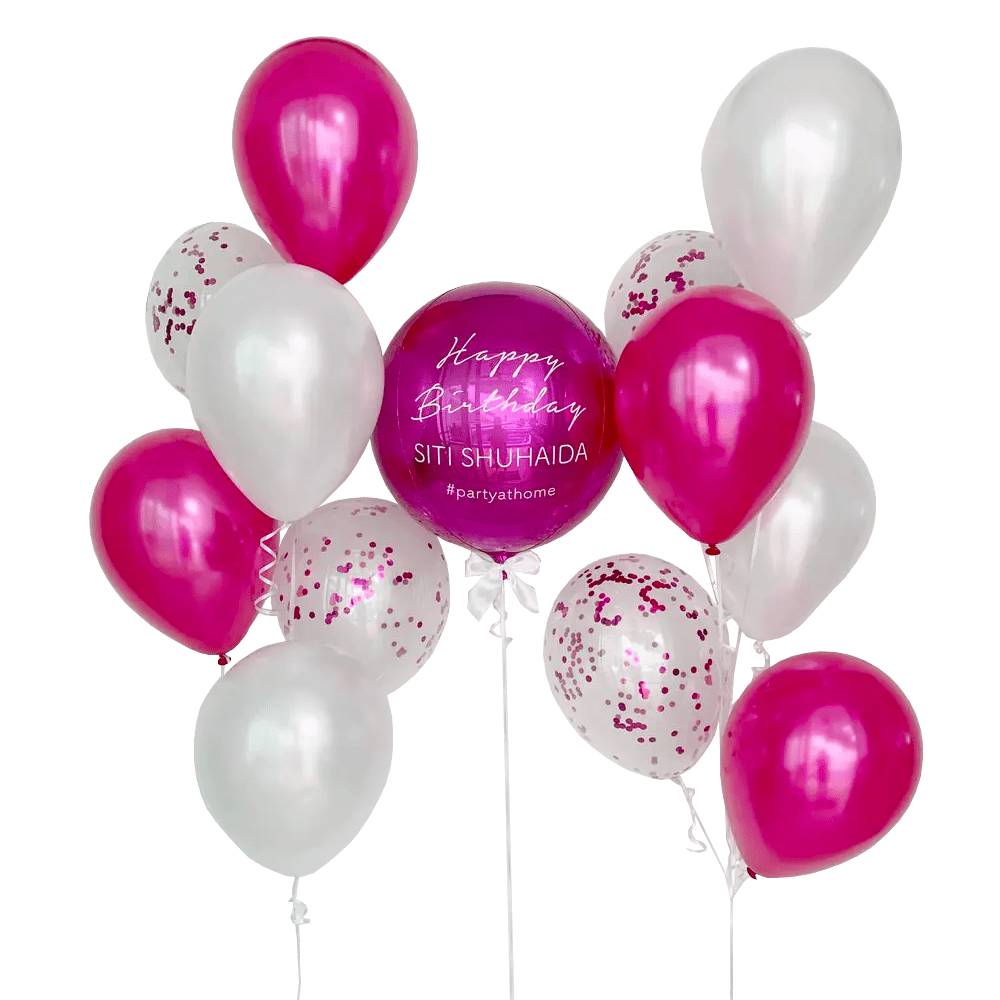 Ultimate Fashion Orbz Helium Balloons - Pink