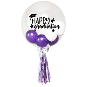 Deco Bubble Balloon with wording 20"