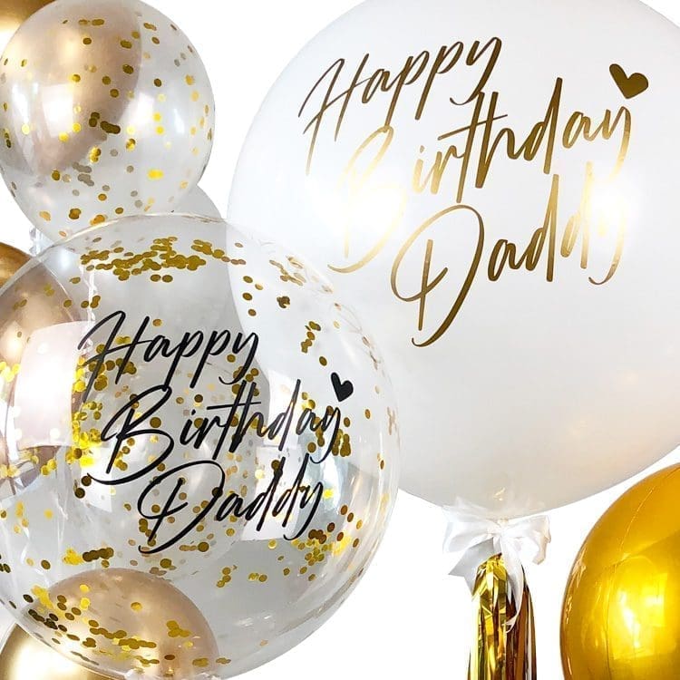 Premium Gold Helium Balloon Bunch