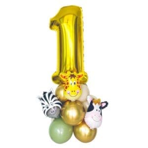 Number-Foil-Balloon-Stand-Animals