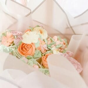 Orange-Peach-Floral-Cupcake-Bouquet