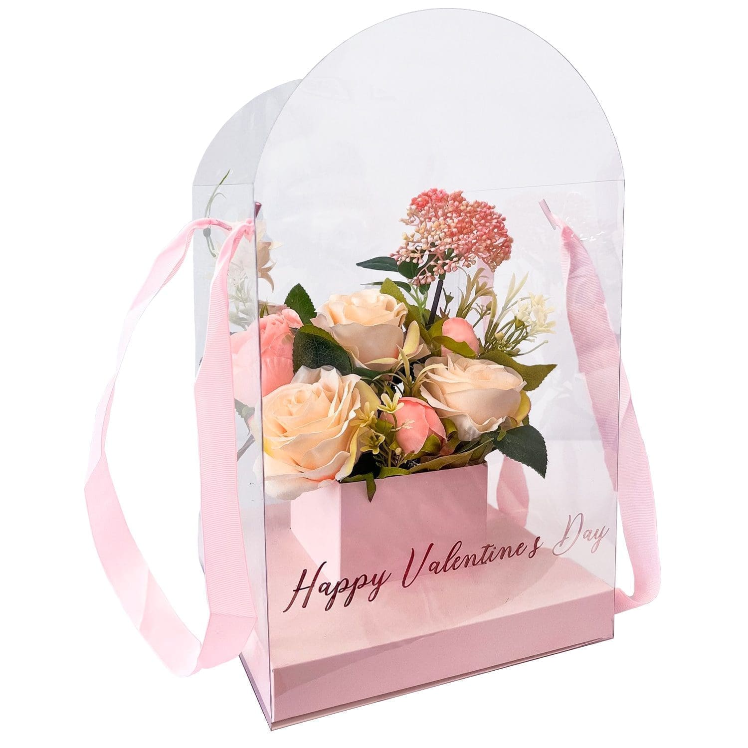 Pink Pastel Perfection Artificial Flower Box