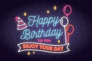 Happy Birthday Designer Greeting Card