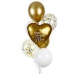Satin Luxe Gold Love Helium Balloons
