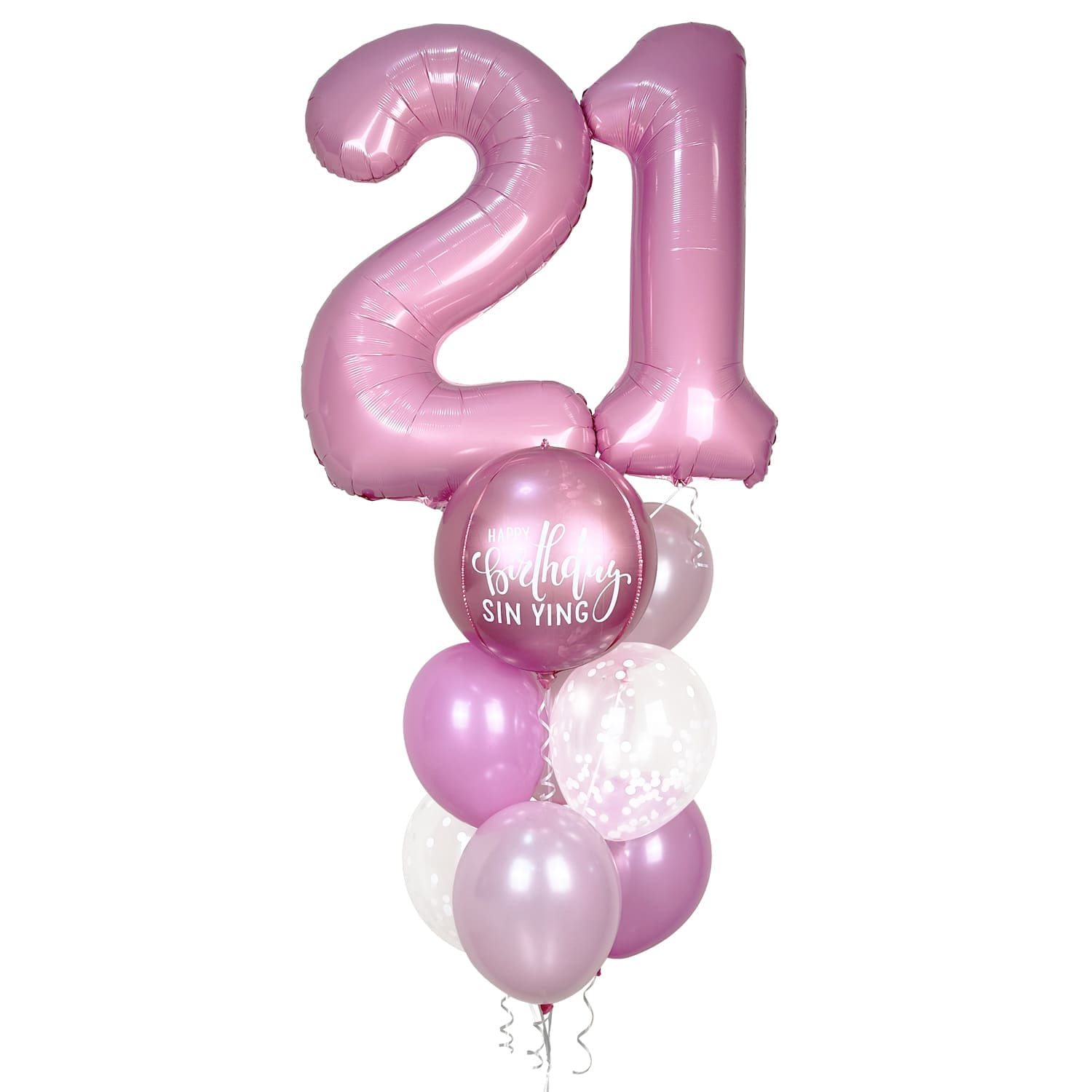 Deluxe Number / Digit Balloon Bunch with Helium