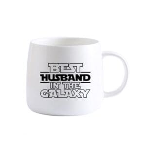 Personalised Mug - Pearl White - Best Husband In The Galaxy