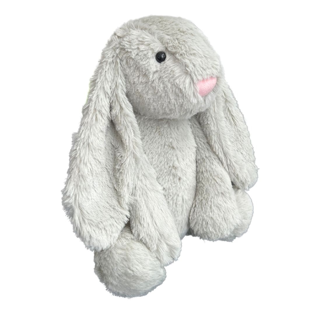 Cuddly Bunny Plushie - Grey - Side