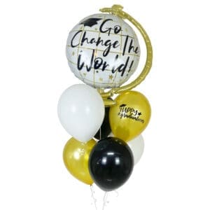 Go Change The World Helium Balloon Bouquet - Graduation