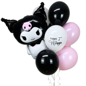 Kuromi Helium Balloon Bouquet, Cinnamoroll, Hello Kitty Universe